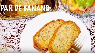 COMO HACER PAN DE BANANO  FACIL Y RAPIDO🍌🍌🍞 [upl. by Ibor703]