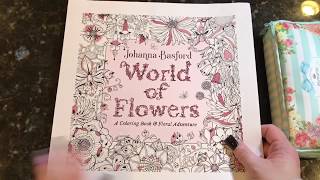 World of Flowers  Johanna Basford Flip Through [upl. by Kassia]