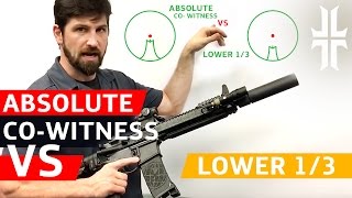 Absolute Cowitness vs Lower 13 Sights [upl. by Otrebla]