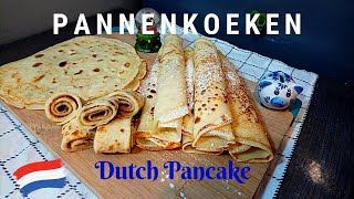 How To Make Dutch Pancakes From Scratch  Pannenkoeken recept 🥞🥞 [upl. by Stortz]