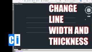 AutoCAD Tutorial How to Change Line Thickness Width [upl. by Ahsillek]