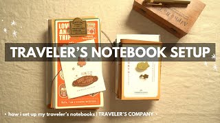 how I set up my standard travelers notebook  travelers company travelersnotebook [upl. by Aisyat638]