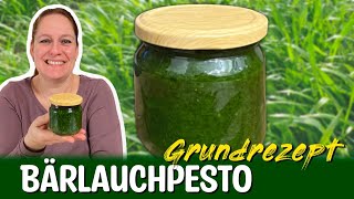 Bärlauchpesto für das ganze Jahr  Rezept amp Haltbarmachen 😋 🥬 [upl. by Gardner]