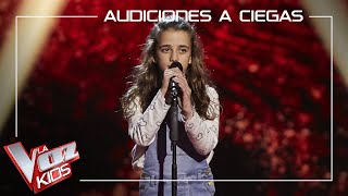 Ainara Manzano canta Colores en el viento  Audiciones a ciegas  La Voz Kids Antena 3 2021 [upl. by Nore]