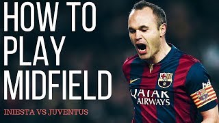 How To Play Center Midfielder In Football  Andres Iniesta Analysis VS Juventus [upl. by Aikmat471]