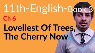 11th Class English Book 3 Chapter 3 Loveliest of Tress the Cherry Now  first year English book 1 [upl. by Ahcorb]