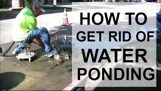 HOW TO GET RID OF WATER PONDING [upl. by Idnerb]