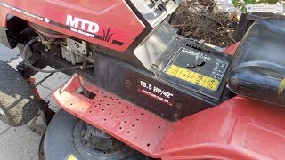 How to change the belts on an MTD Lawn Tractor [upl. by Adriane]