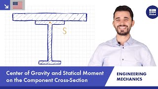 Engineering Mechanics  Center of Gravity  Statical Moment  Component CrossSection [upl. by Ellwood]