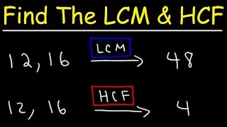 How To Find The LCM and HCF Quickly [upl. by Hnahym944]