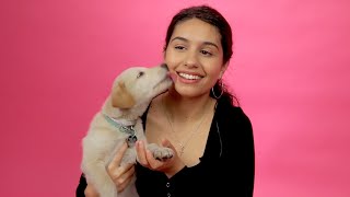 Alessia Cara Plays With Puppies While Answering Fan Questions [upl. by Atalee]