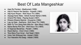 Lata Mangeshkar Hits  Top 25 Best Songs of Lata Mangeshkar  लता जी के गाने  Best of Lata  Vol 1 [upl. by Sonja462]