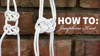 Macrame 101 Josephine Knot Tutorial [upl. by Buroker688]