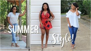 My Summer Style 3 Cute Outfits  GIVEAWAY [upl. by Notyrb945]