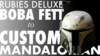 Rubies Deluxe Boba Fett helmet to Custom Mandalorian  quotThe Vigilantequot [upl. by Baal]