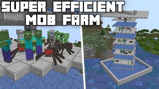 Super Efficient Mob Farm  Minecraft 121 Tutorial Java Edition [upl. by Mariele]