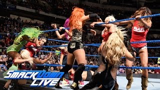 A war of words turns volatile between Nikki Bella and Natalya SmackDown LIVE Jan 3 2017 [upl. by Cannell]