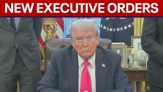 President Trump signs new executive orders [upl. by Ninazan]