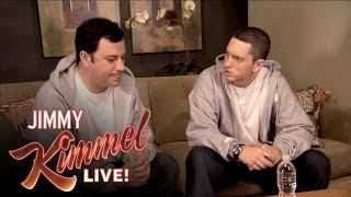 Briefcase Joe Eminem Teaches Jimmy Kimmel to Rap [upl. by Cooperman]