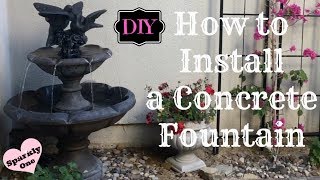 How to Install a Concrete Water Fountain [upl. by Teufert]