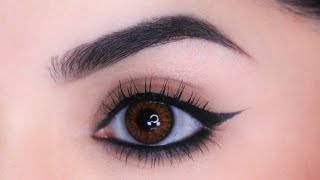 3steps to Apply Winged Eyeliner like a Pro with Lakme Eyeliner  Eyeliner tutorial  Chandrika [upl. by Fenner]