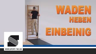 NOHrD Sprossenwand Übung 124 Waden heben einbeinig [upl. by Naivart]