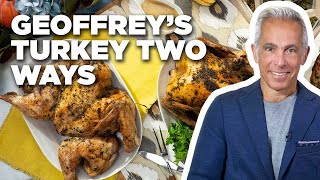 Geoffrey Zakarians Thanksgiving Turkey Two Ways  The Kitchen  Food Network [upl. by Sears]