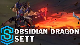 Obsidian Dragon Sett Skin Spotlight  PreRelease  League of Legends [upl. by Fernandes795]