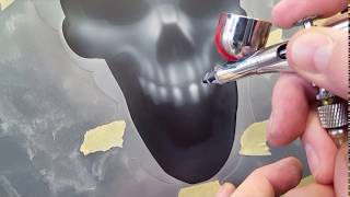 The Airbrush Academy Guide to Airbrushing Skulls n Fire [upl. by Guglielma]