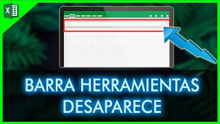 Barra de Excel NO APARECE ¿Se quita ✅ SOLUCIÓN [upl. by Lesab]