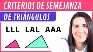 CRITERIOS de SEMEJANZA de Triángulos 📐 [upl. by Leiand]