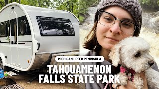 RV LIFE  Camping at Tahquamenon Falls State Park in Michigan [upl. by Grissom]