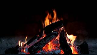 Campfire Sounds amp Soft Crackling Fireplace to Relax Study amp Sleep [upl. by Mian]