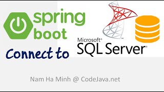 Spring Boot Connect to Microsoft SQL Server Example [upl. by Bywoods]