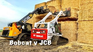 BOBCAT vs JCB TELESKID  SKIDLOADER  LORD MUCK [upl. by Orland]