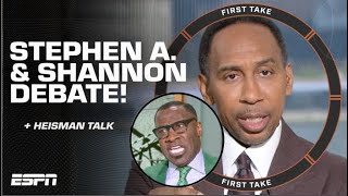 Stephen A amp Shannon Sharpe talk Team USA  Heisman FAVORITES  First Take YouTube Exclusive [upl. by Poppy]