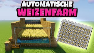 Minecraft  Automatische Weizenfarm bauen einfach amp effizient  116 Deutsch  German [upl. by Atival670]