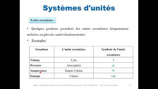 Cours1Chapitre1Chapitre 1  Mesures grandeurs et incertitudes [upl. by Anwahs]