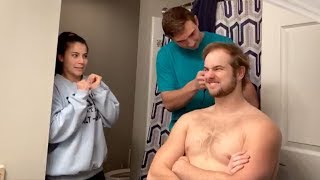 21 AND BALDING  GOING BALD FULL SEND HEAD SHAVE [upl. by Delinda31]