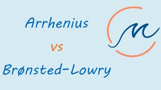 Arrhenius vs BronstedLowry definition of acids and bases [upl. by Yarod]