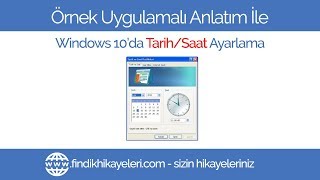 Windows 10 TarihSaat Ayarlama [upl. by Aikam]