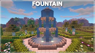 Minecraft How to Build a Fountain Tutorial 2020 [upl. by Airdnaz420]