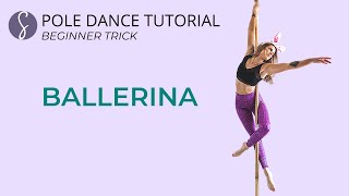 Pole Trick Tutorial Ballerina Beginner Trick [upl. by Nwahsirhc]