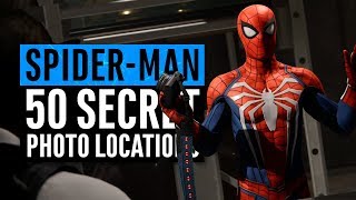 SpiderMan PS4  All 50 Secret Photos Locations Hidden Suit [upl. by Saint961]