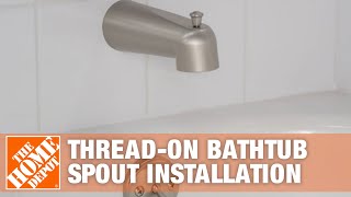 How to Fix a Leaky Bathtub Faucet  The Home Depot [upl. by Curzon]