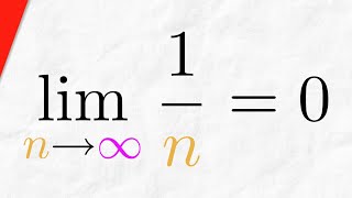 Proof Sequence 1n Converges to 0  Real Analysis Exercises [upl. by Karsten]