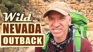 Solo Backpacking NEVADA Desert  Unexplored REMOTE Country  Wildlife Encounter STORY [upl. by Derrik]