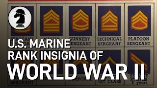 US Marine Rank Insignia of WW2 [upl. by Sunev]