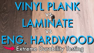 Vinyl Plank vs Laminate vs Engineered Hardwood [upl. by Thornie]