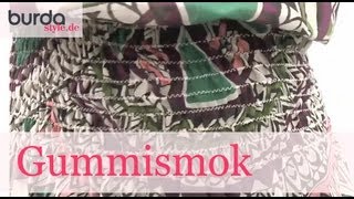 burda style – Gummismok nähen [upl. by Notnyw]